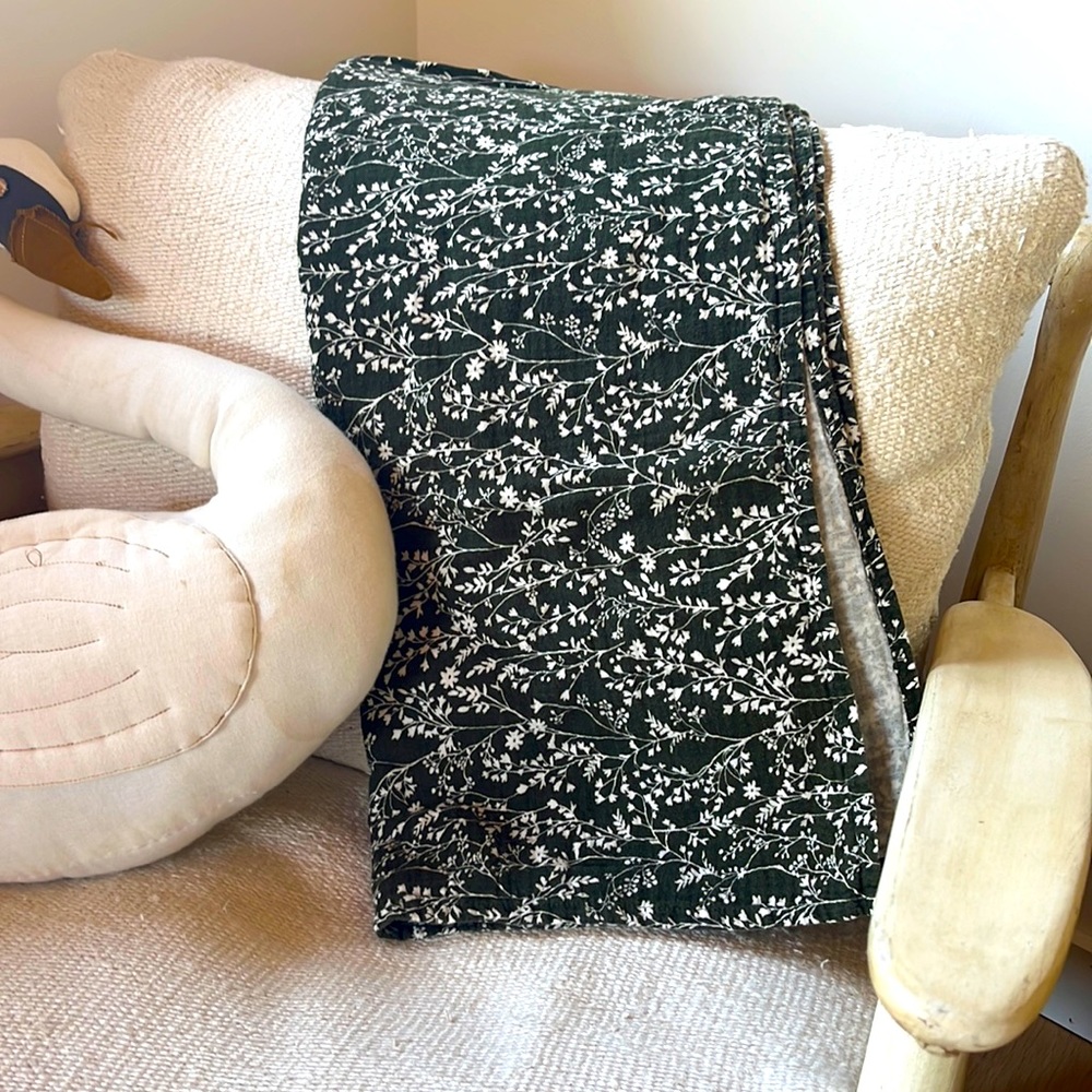 Rylee & Cru Forest Vines Swaddle Blanket